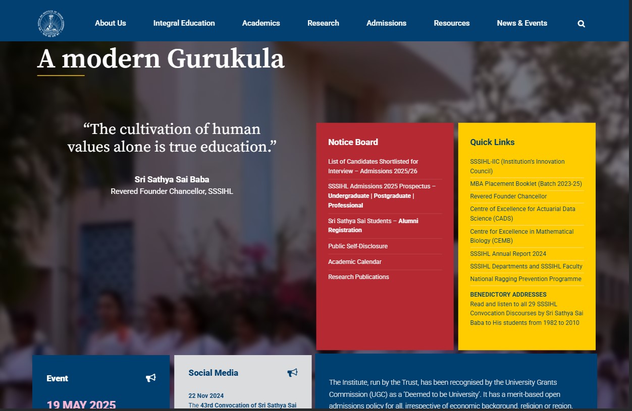 Educational Institute Website